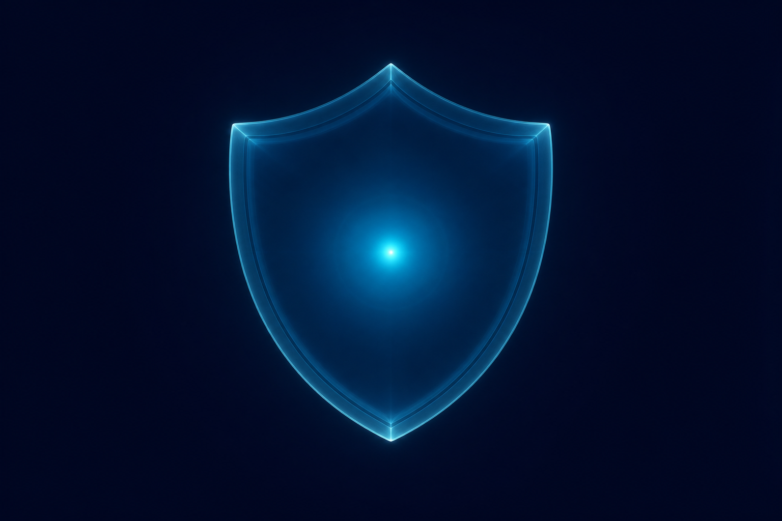 Estructura geometrica de cromo liquido representando automatizacion de ciberseguridad con IA en empresa mediana