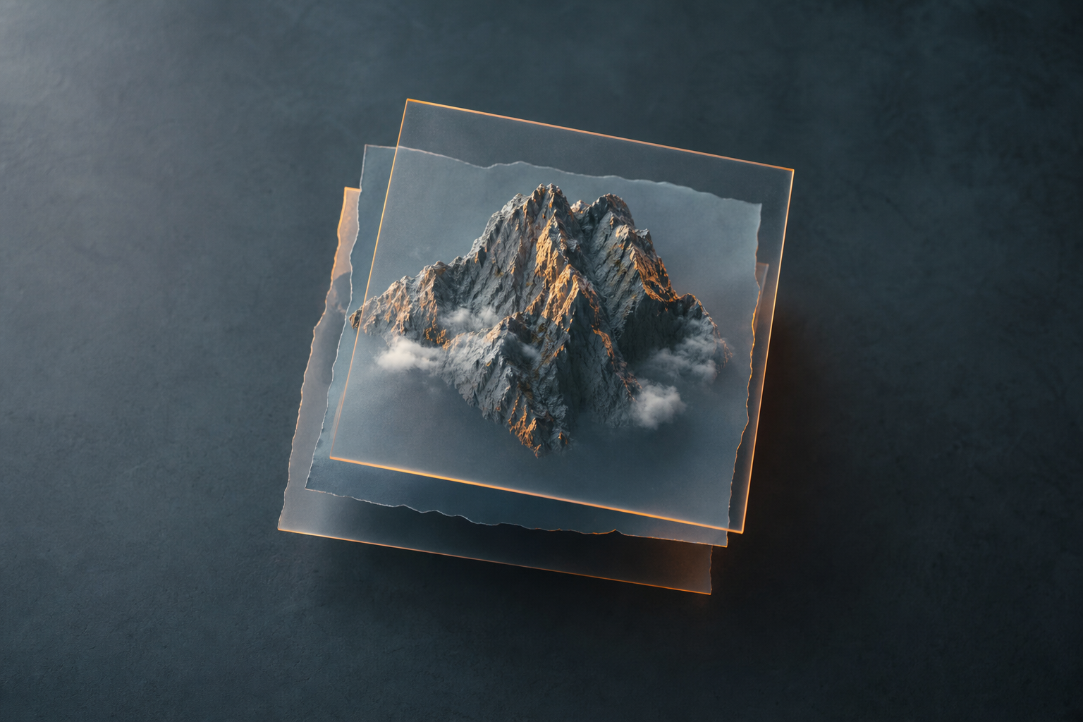 Capas de diseño translúcidas representando Canva Magic Layers en ChatGPT y Gemini