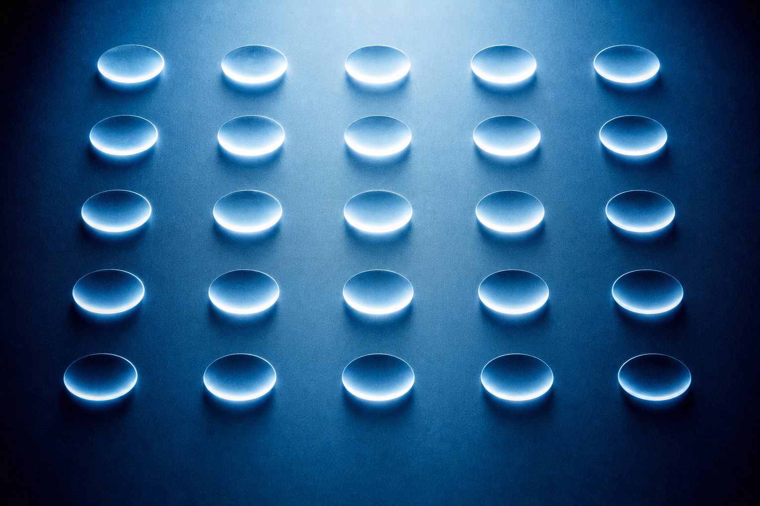 Ventanas de luz superpuestas en composición editorial fría y profunda